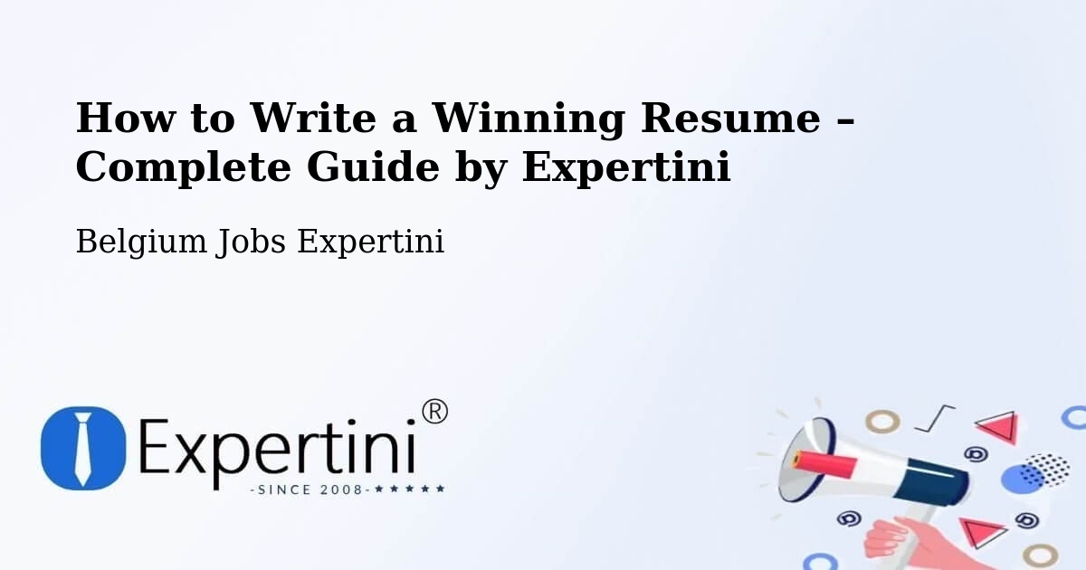 Resume Writing Guide for Job Seekers – Aalst - Aalst, Belgium Jobs Expertini